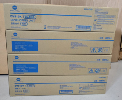 4 Developing Unit DV313C DV313M DV313Y DV313K New Original Packaging A-Stock Genuine C258 VAT