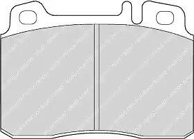 Plaquettes de frein AV MERCEDES W124 R129 W210 FERODO FDB646 kit 4