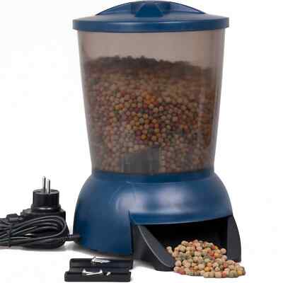 AquaForte Fisch & Koi Futterautomat 5 Liter für Pellet Futter Fishfeeder Teich