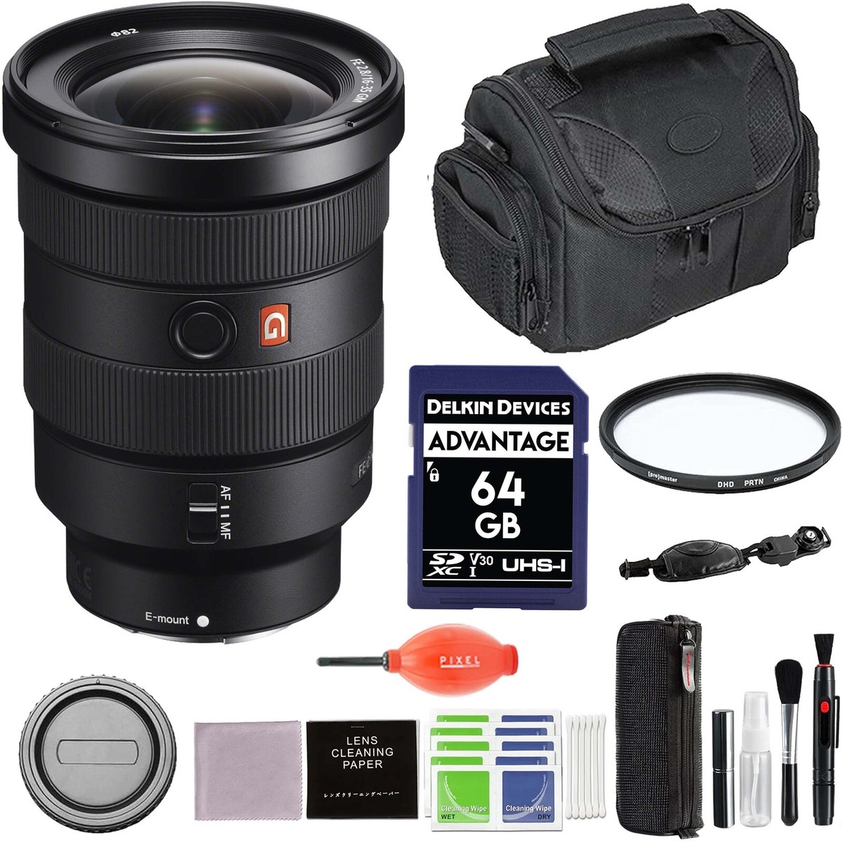 Sony FE 16-35mm F2.8 GM Zoom Lens & Accessories Bundle