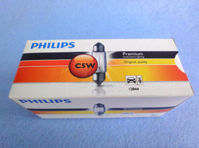 10PCS PHILIPS 12844 12V5W C5W SV8.5 premium signaling lamp auto car light 