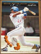1994 Pinnacle Power Surge Sammy Sosa Baseball Insert Card #PS7 Chicago Cubs NRMT