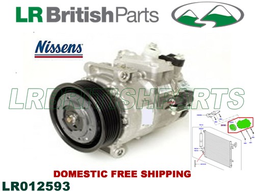 LAND ROVER A/C COMPRESSOR LR3 RANGE ROVER SPORT 05-09 NEW LR012593 ...