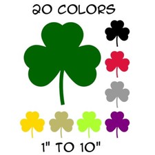 Clover Sticker Vinyl Decal - Irish Shamrock Lucky Ireland Leaf Wall Car Window