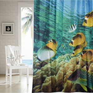 Undersea scene shower curtain new free shipping