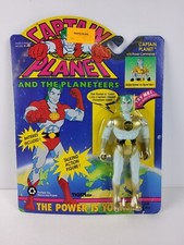Vintage Captain Planet Talking Action Figure with Power Commands 1991 Tiger Toys