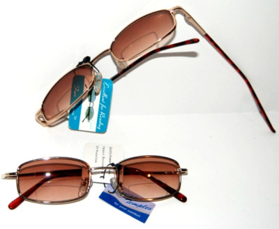 2 pair Bifocal Tint Reading Glasses Power+1.25 Spring temple  Sunglass readers