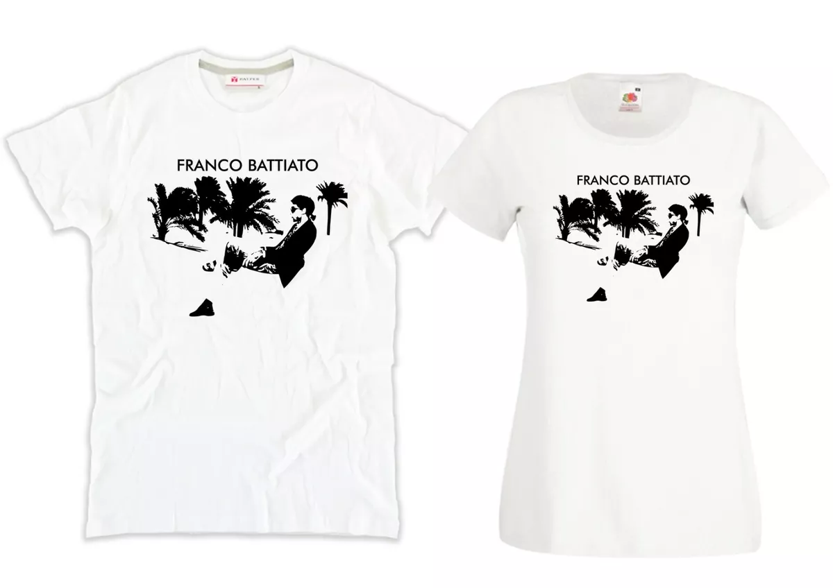 FRANCO BATIATO White Men or Women Great Cotton Art Singer Music T Shirt