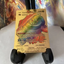 Pokemon Rainbow Gold Foil  Kamalm  VMAX 320 HP 🔥Fan Art🔥N/M