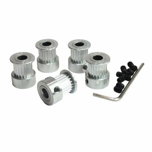 2GT/GT2 Timing Pulley 20 Teeth Bore 5/6/6.35/8mm for Belt Width 6/10mm 20teeth