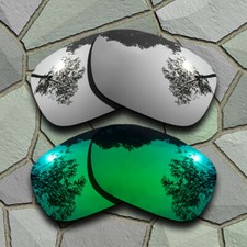 Chrome Jade Green Polarized Lenses Replacement for-Spy Optic Dirty Mo