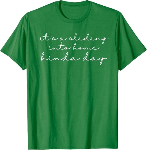 Softball Shirt, Softball Mom, Sliding Into Home Kinda Day T-Shirt Hoodie - Picture 13 of 13