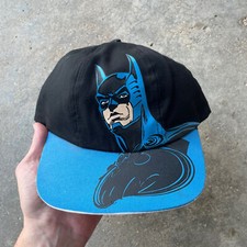 Vtg 90s Batman Forever Riddler Youth Size Snap Back Hat DC Comics