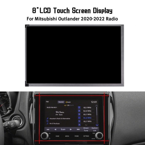 8" LCD Touchscreen Display für 2 Knobs Mitsubishi Outlander NAV Radio 2019-2022 - Picture 2 of 8