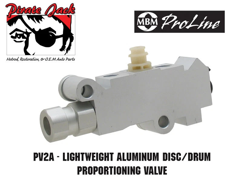 Cilindro maestro y válvula combinada para camioneta Chevy 67-72 en aluminio, tambor de disco Foto 3 de 4