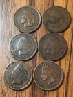 Indian Cents VG 1899,1894,1901,1903,1902,1907, Get (6) Actual Penny’s Nice C219