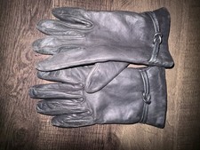 Vintage ARIS Black Leather Gloves Men s Size 7.5 Made in Canada