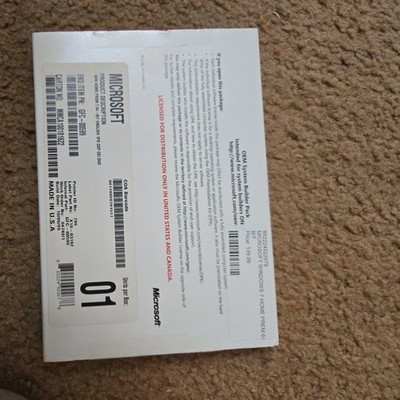 Microsoft Windows 7 Home Premium 64 bit x64 Full DVD MS WIN =BRAND NEW SEALED=