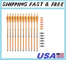 Crossbow Bolts 20inch Fluorescence Color Carbon Crossbow Hunting Arrows with