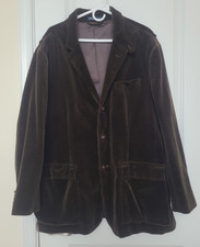 Vintage POLO Ralph Lauren Blazer Men's Sz 2XL Brown Corduroy Jacket Sport Coat