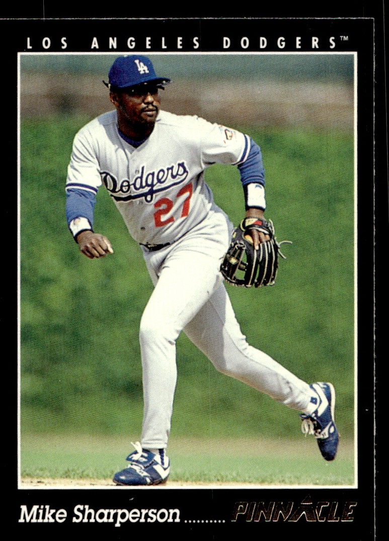 - Mike Sharperson Baseball card Los Angeles Dodgers Raw Trading Card