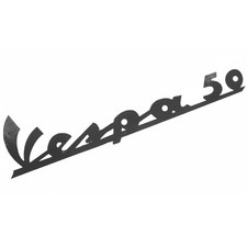 TARGHETTA ANTERIORE ADESIVA SCRITTA SCUDO ADESIVO PER PIAGGIO  VESPA 50 N 1964-1