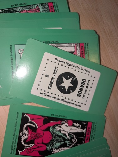 ~Vintage~ZOLAR'S NEW ASTROLOGICAL TAROCCHI CARDS MAZZO SIGILLATO IN FABBRICA! - Foto 5 di 7