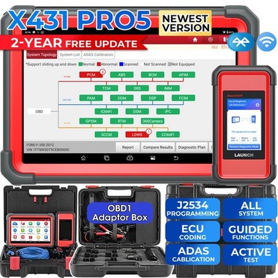LAUNCH X-431 Euro PRO 5 PAD V OBD2 Diagnosegerät ALL SYSTEM J2534 ECU Programmer
