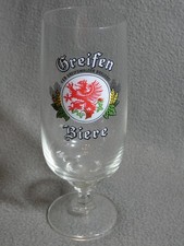 Greifen Biere , Bier  Glas 0,2 L , VEB Greifswald  DDR Vintage Sammelglas