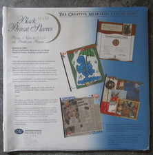 Creative Memories Original 12x12 BLACK PORTRAIT SLEEVES 5 RCM-12BPS New old st
