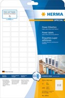 Herma Special Power-Etiketten A4, 25,4 X 16,9 Mm, Weiß, Extrem Stark Haftend, Au
