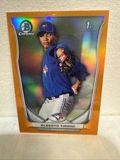 2014 Bowman Chrome Minis Orange Refractor 7/10 Alberto Tirado #229