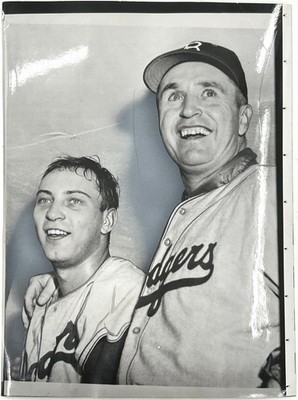 1955 Type-1 Photograph BROOKLYN DODGERS - WALT ALSTON