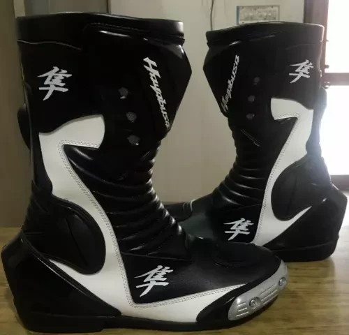 Bottes de motard cuir Suzuki Hayabusa pour circuits et sorties