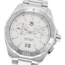 TAG HEUER Aqua racer WAY111Y.BA0910 alarm Silver Dial Quartz Men's Watch_949175