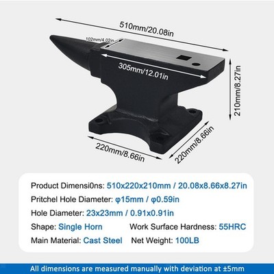 24-25 BENTL ANVIL サイズM BLACK/GREY High-Quality Cast Steel Anvil with Stable Four-Hole Base, Rate