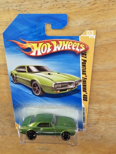 Hot Wheels '67 Pontiac Firebird 400, Green; 2010 New Models Series 03/44