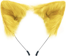 Cat Fox Faux Fur Ears Headband Cute Halloween Fancy Dress Cosplay Handmade Anima