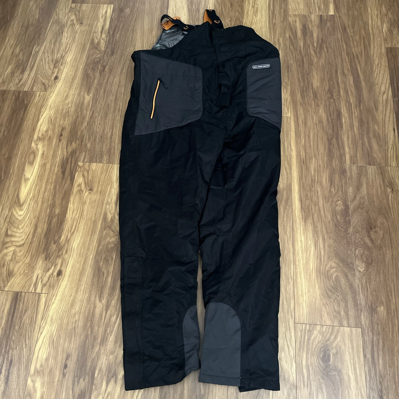 Savage Gear Mens Black Fishing Trousers Size 2XL
