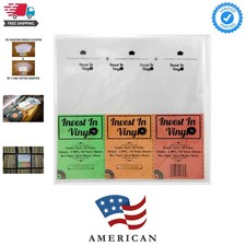 100 LP Sleeves Combo Pack - 50 Outer  50 Inner Sleeves for 12" Vinyl Records...
