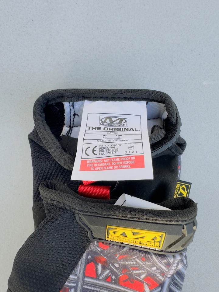 Guantes de Trabajo Supreme Mechanix Originales Uñas Negros Talla Mediana SS20A56 Foto 3 de 4