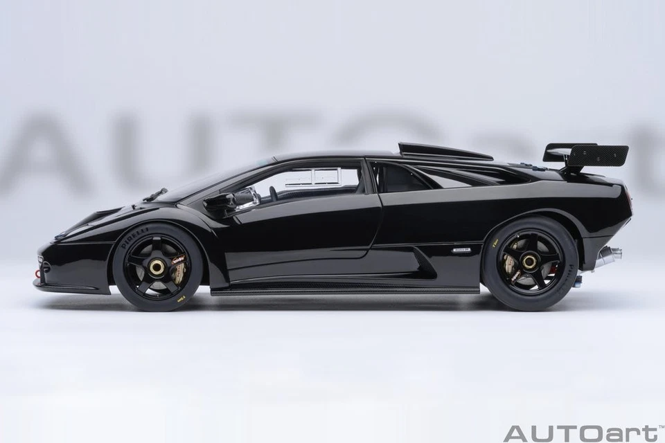 Lamborghini Diablo GT-R 1999 Negro Modelo De Auto 1:18 Autoart - Imagen 3 de 4