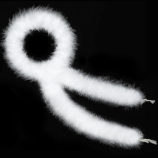 White Marabou Feather Boa - 22G 2 Yards Boas for Party Bulk, Wedding, Hallowe...