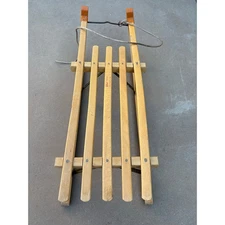 Gloco Davoser Sled- Vintage- West Germany- 110cm- Beech Wood- EUC