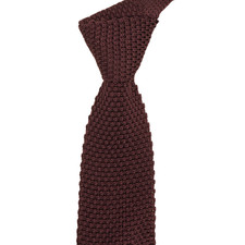  330 NWT TOM FORD Purple-Gray Solid Knit Silk Neck Tie Italy 3.25W