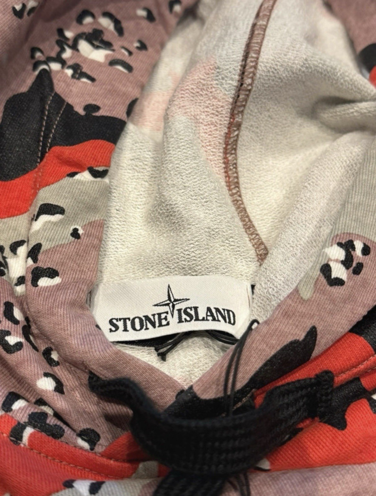 Stone Island Red Desert Camo Hoodie S/S 2020 Brand New image 3