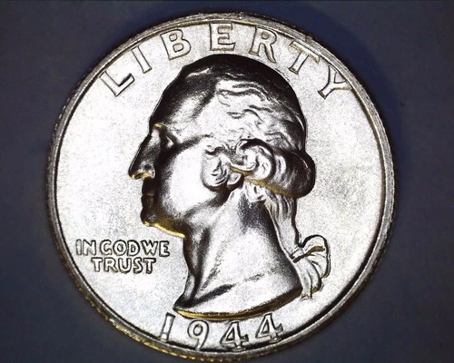1944-S WASHINGTON QUARTER  GEM/BU **331-6