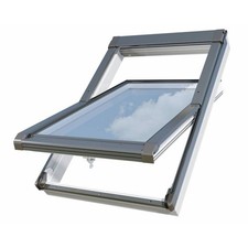 Roof Window 78 x 98 cm Centre Pivot Wood Pine Finish Sunlux OKW7898 - MK04 Size