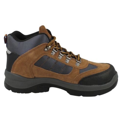 Herren Safehike Mid Braunes Wildleder Arbeit Sicherheitsstiefel Von Hi-Tec - Picture 8 of 8
