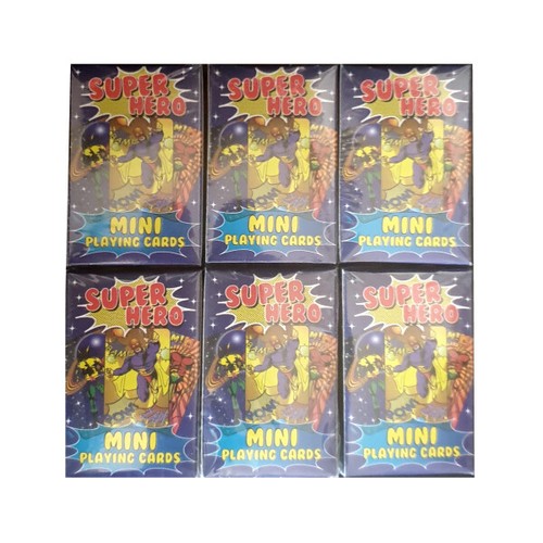 6 x Mini Packs Themed Playing Cards Boys Girls Party Bag Fillers Toys Henbrandt - Picture 20 of 40